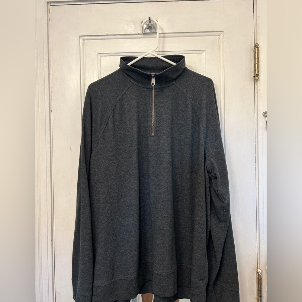 Good fellow zip up crew neck sweater size xxl